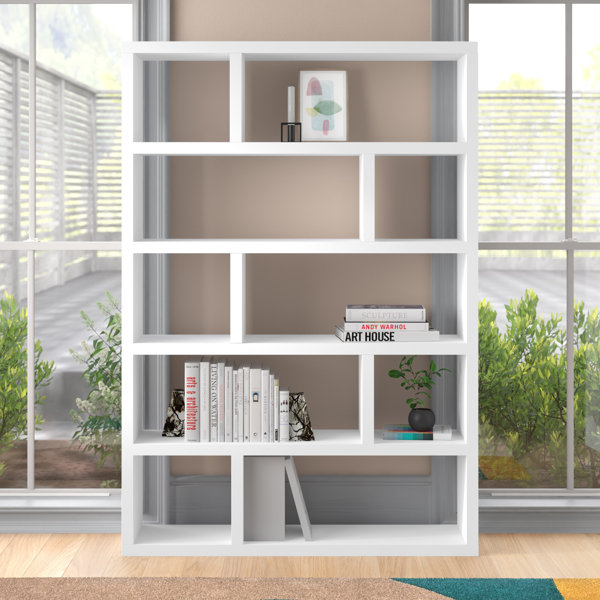 White gloss outlet bookcase